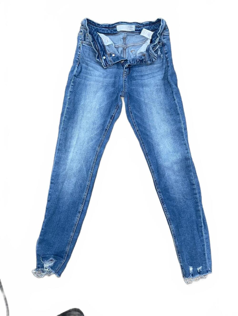 Bridge By GLY Blue Distressed Jeans Size 29